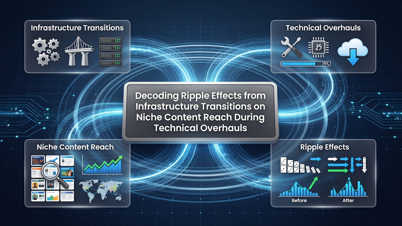 Decoding Ripple Effects from Infrastructure Transitions on Niche Content Reach During Technical Overhauls