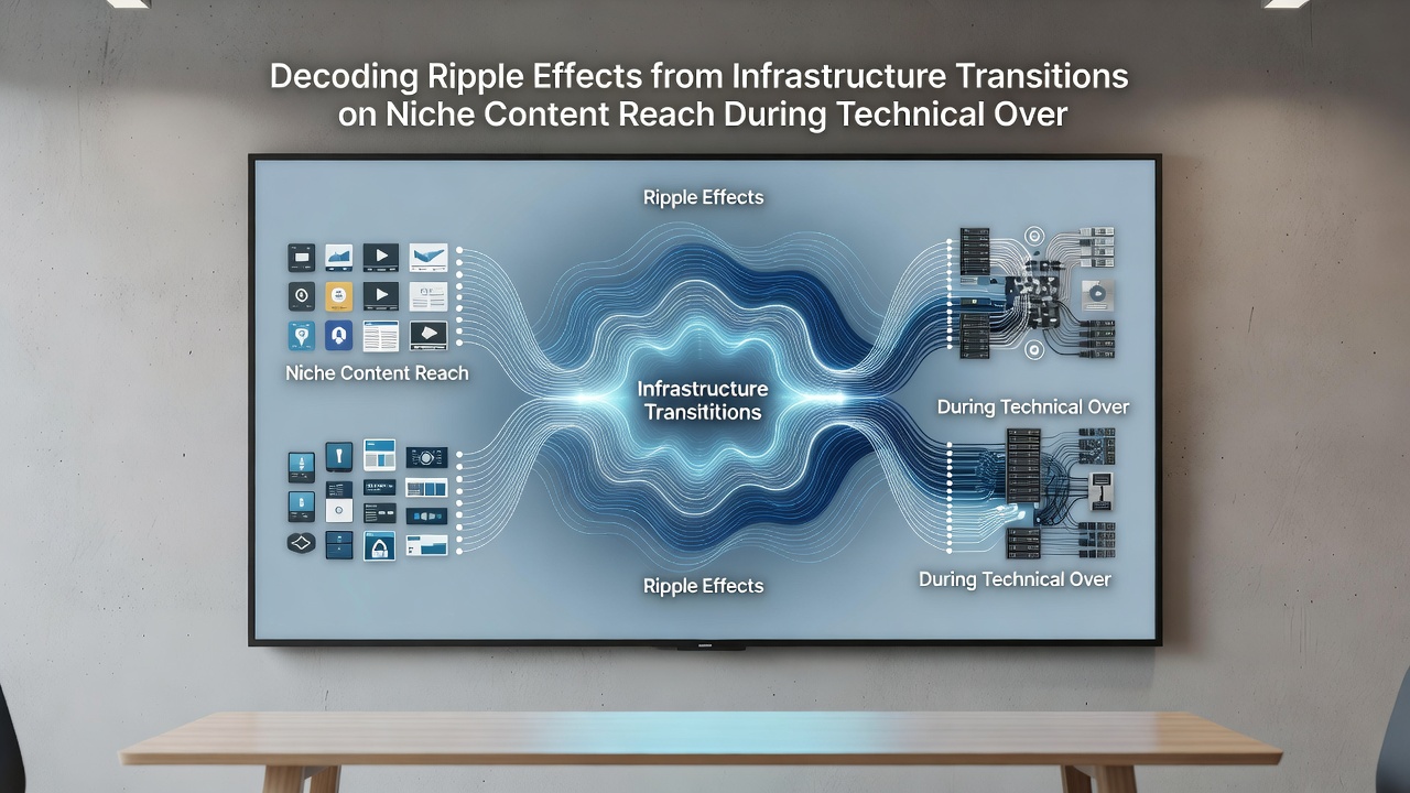 Graph illustrating content reach fluctuations during platform technical migrations